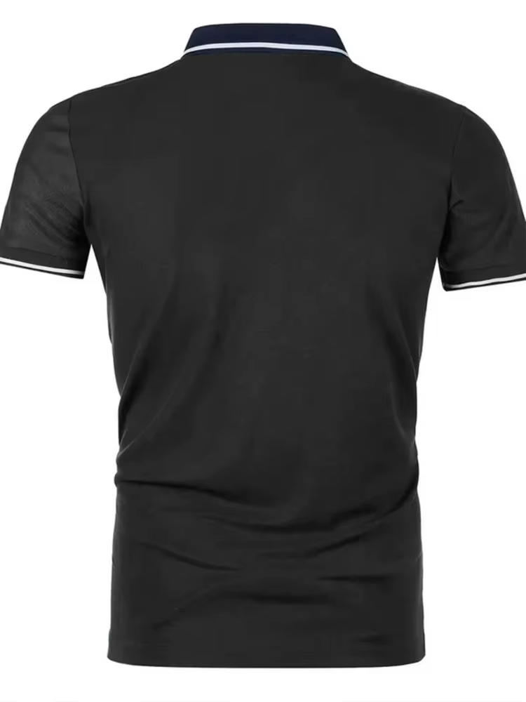 Polo décontracté à manches courtes pour homme : classique