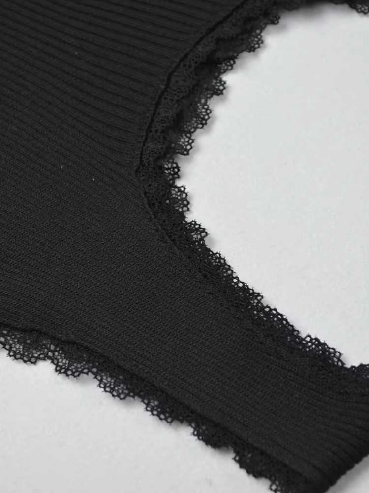 Débardeur sexy à lacets pour femmes