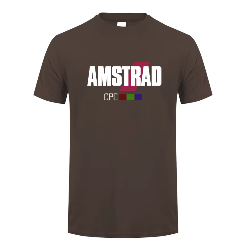Amstrad CPC T-shirt été hommes à manches courtes Cool haut coton programmeur