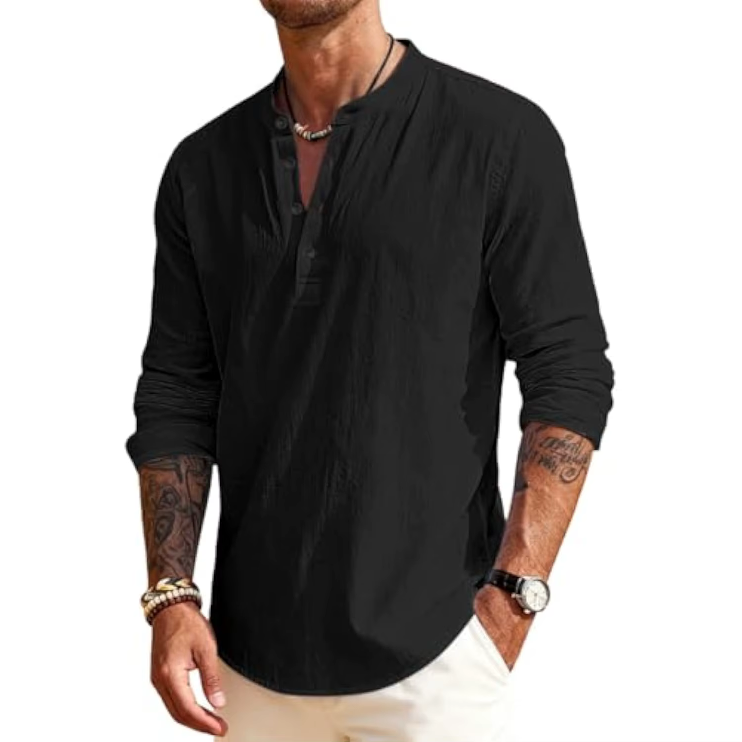 Chemise en lin pour homme
