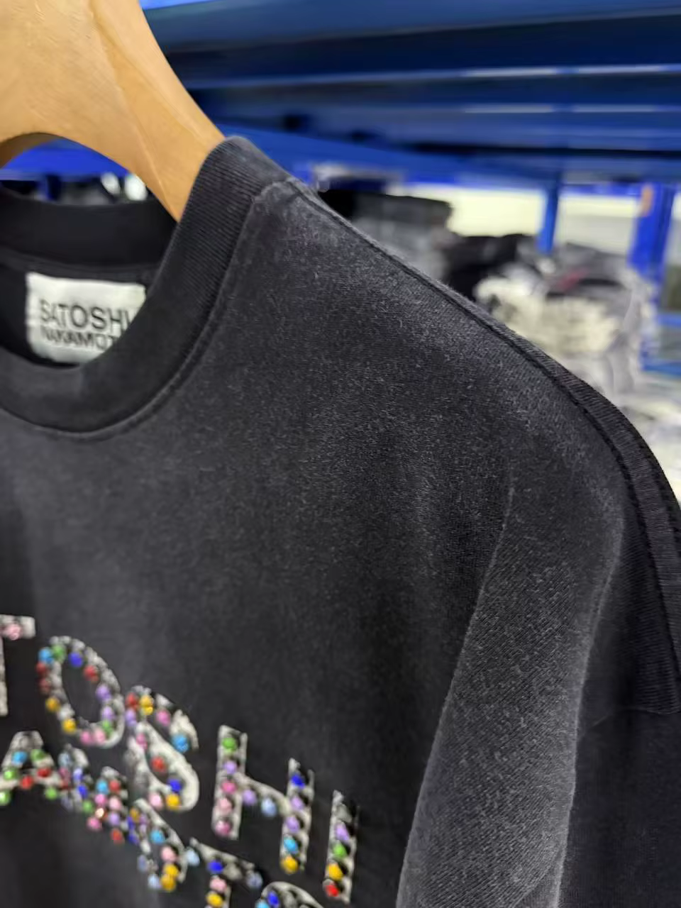 T-shirt avec logo clouté Satoshi Nakamoto pour hommes et femmes