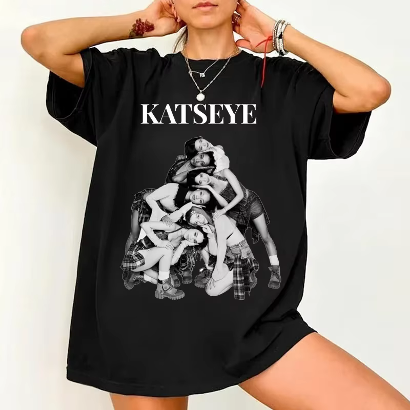 T-shirts rétro Katseye Beautiful Chaos