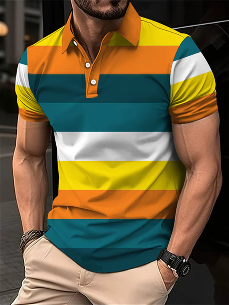 Polo homme été 2026 à rayures
