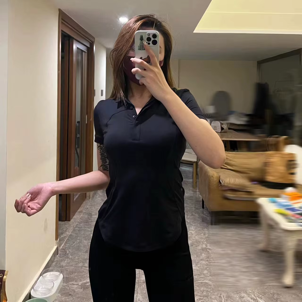 Polo à manches courtes pour femme