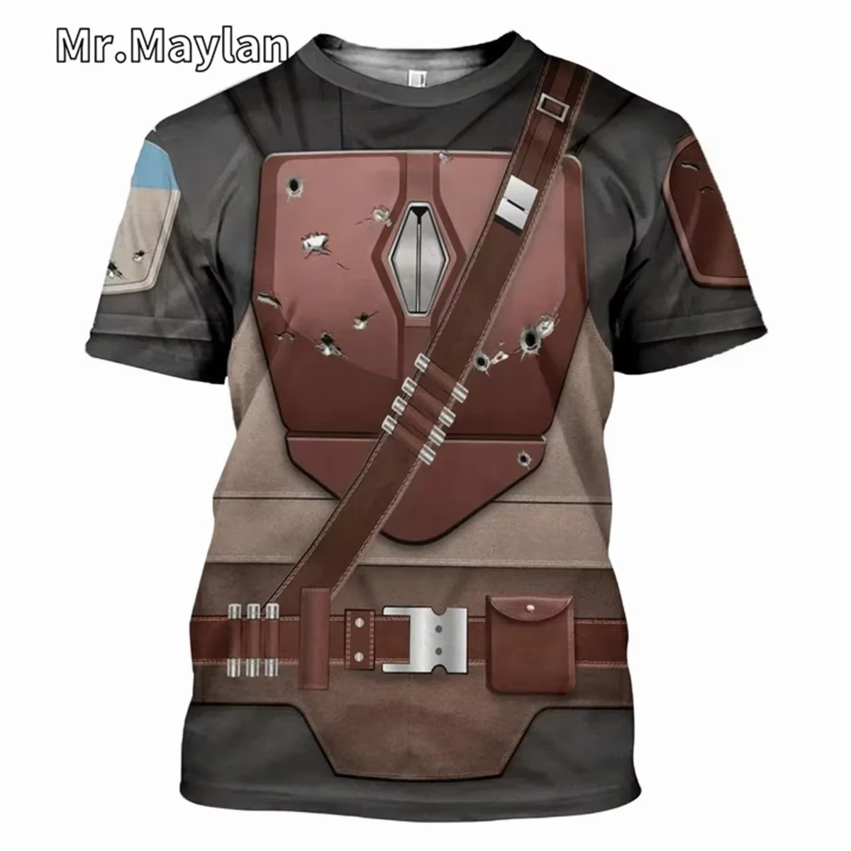 T-shirt à manches courtes pour hommes, imprimé en 3D sur le thème de Darth Vader, respirant, à séchage rapide, pour sport, Cosplay, Street, mode décontractée, vêtements d'été