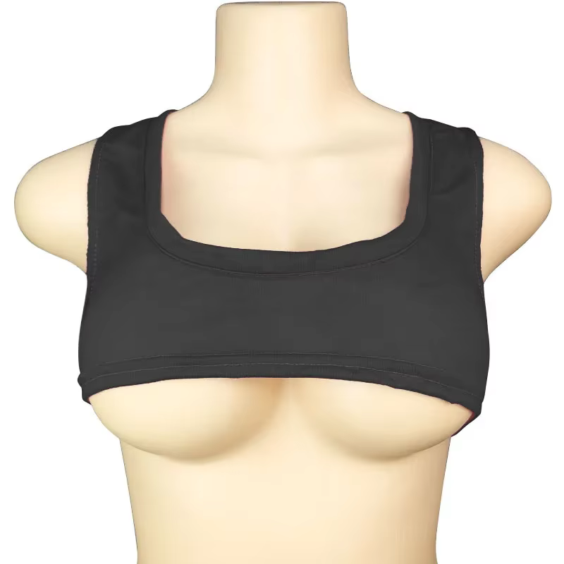 À la mode noir blanc demi-lait court sans manches T-Shirt Sexy femmes haut transfrontalier 2025 ventre-bas