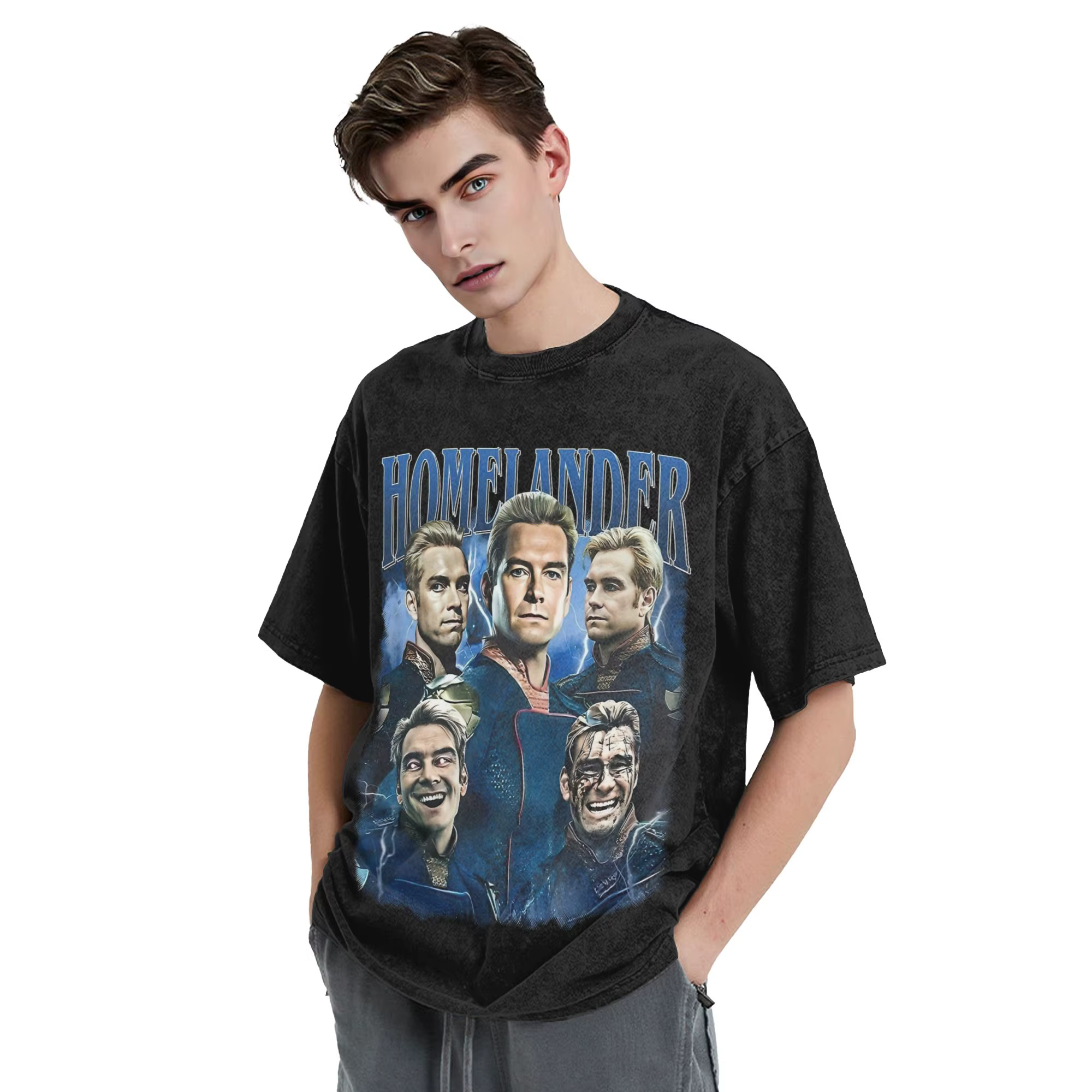 T-shirts délavés Homelander The Boys