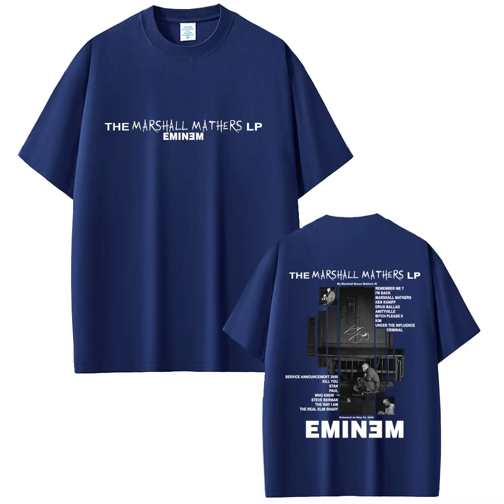 Rappeur Eminem 2000 Album graphique T-shirt hommes femmes vêtements Hip Hop mode surdimensionné T-shirts
