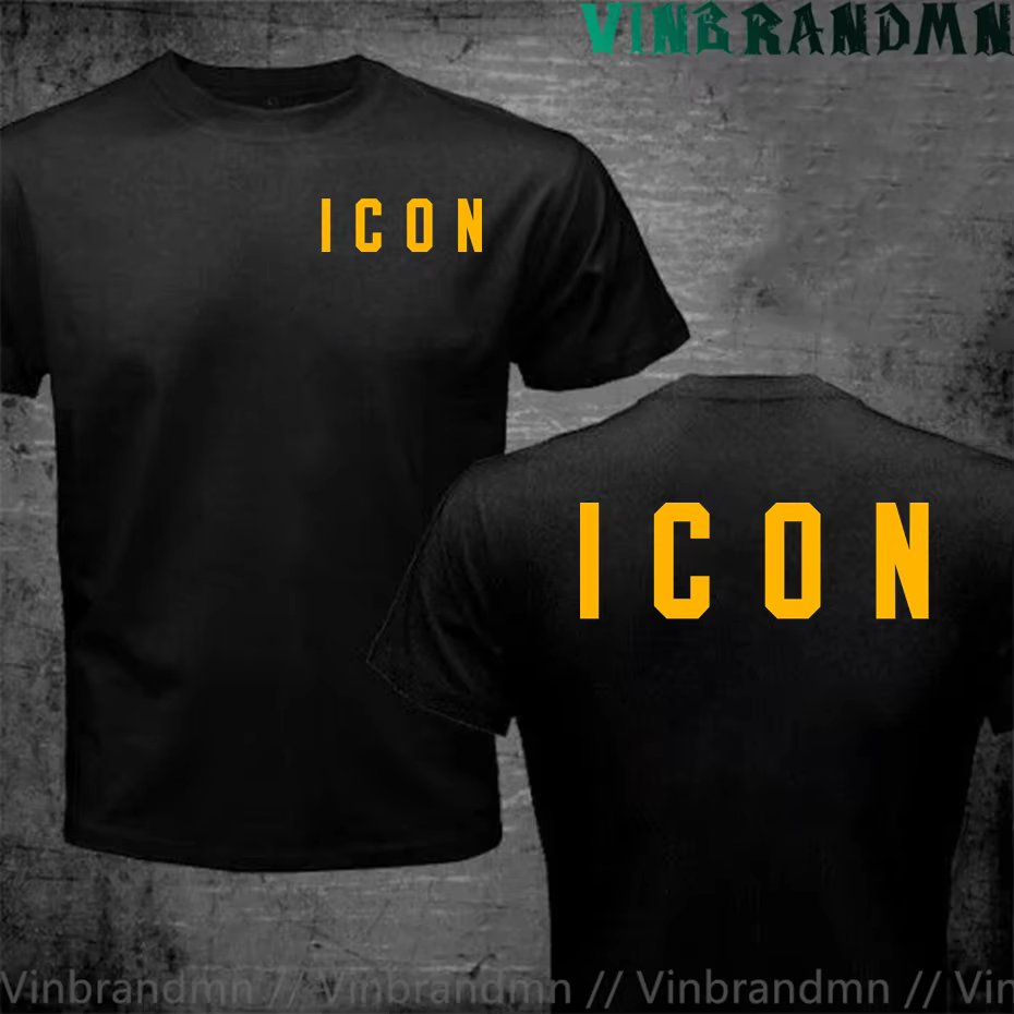 Drôle icône Logo T-Shirt hommes