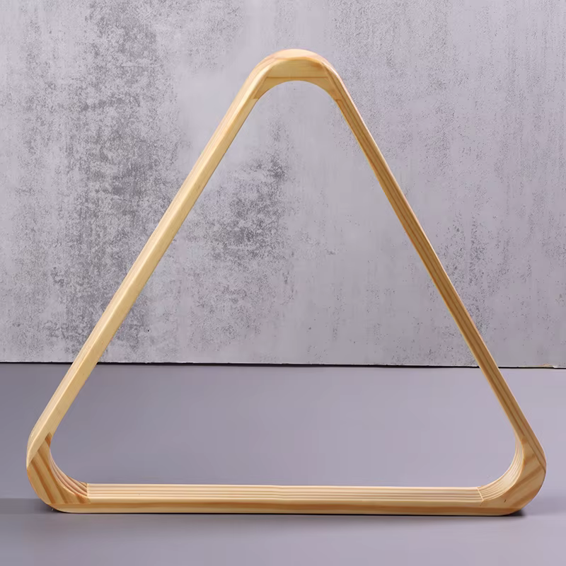 Support triangulaire en bois pour billes de billard