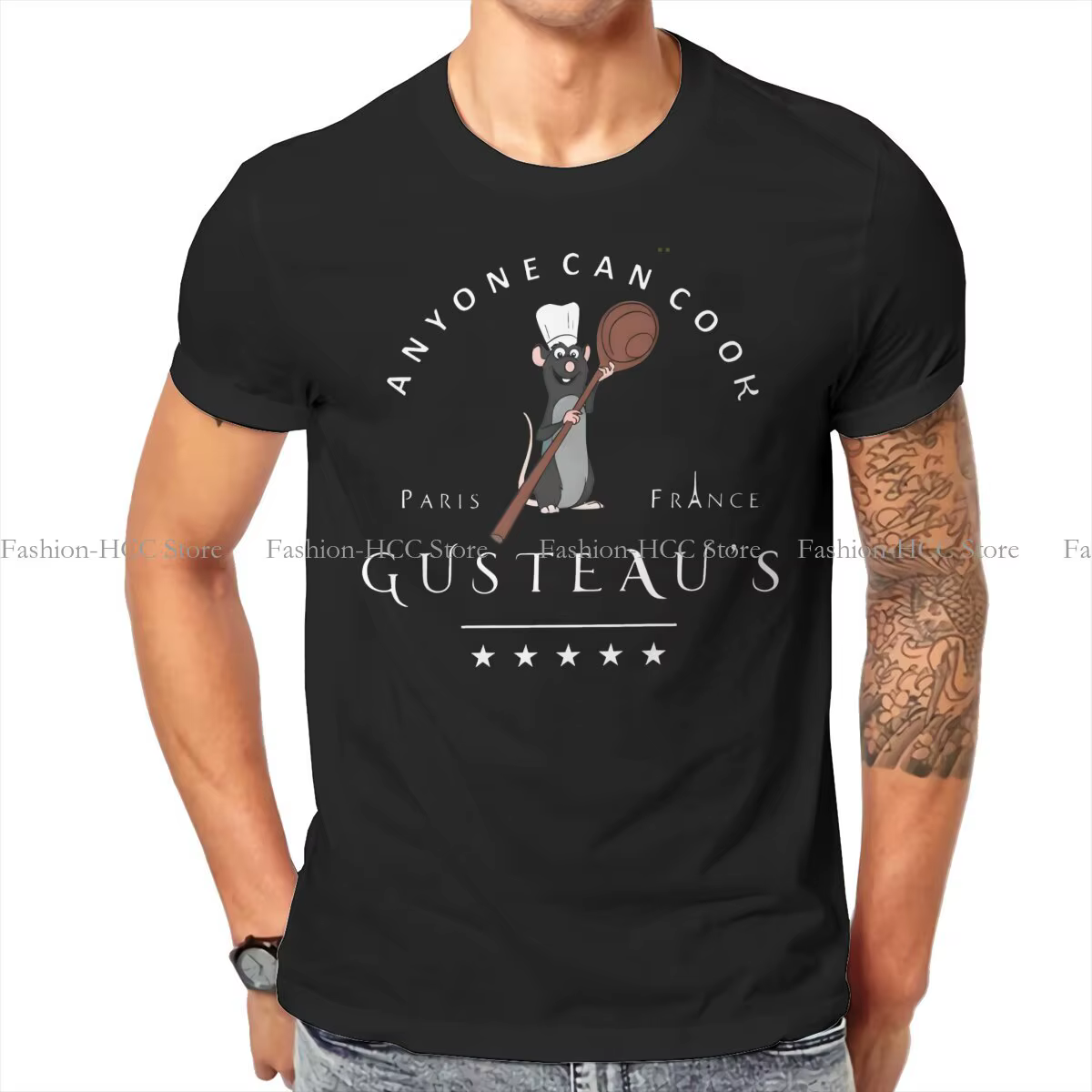 T-shirt de dessin animé Remy pour hommes