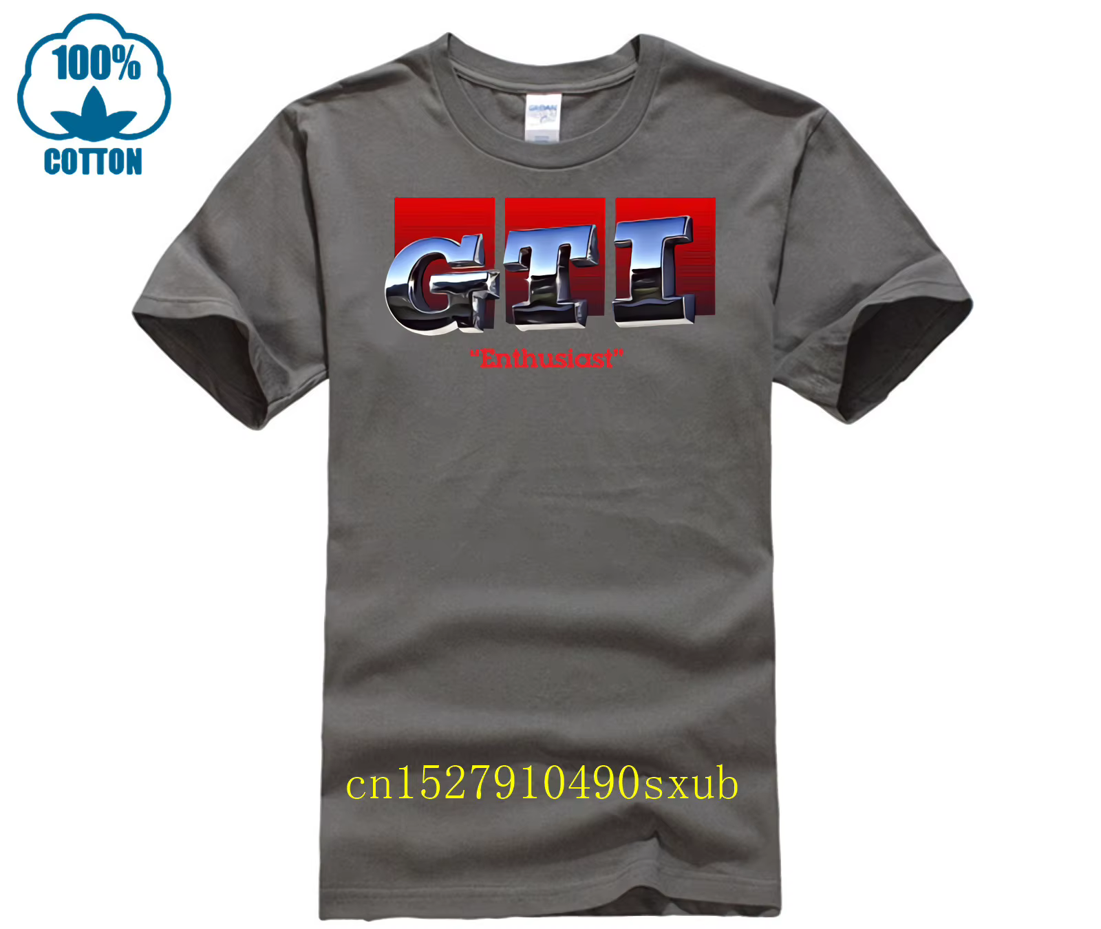 JDM GTI – T-Shirt à manches courtes et col rond pour homme