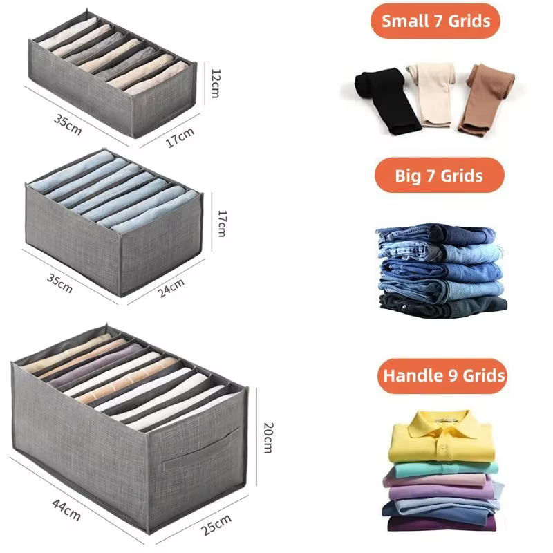 Boîte de rangement pour pantalons et jeans, tiroirs, organisateur pour sous-vêtements, soutien-gorge, chaussettes, garde-robe, organisateur de vêtements, armoire, organisateurs de T-Shirt, rangement