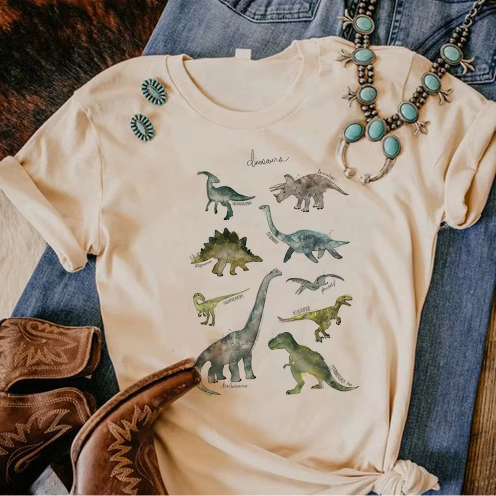 T-shirt dinosaure pour femmes