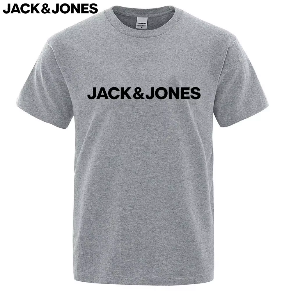 100% pur coton Jack Jones T-shirts d'été pour hommes et femmes