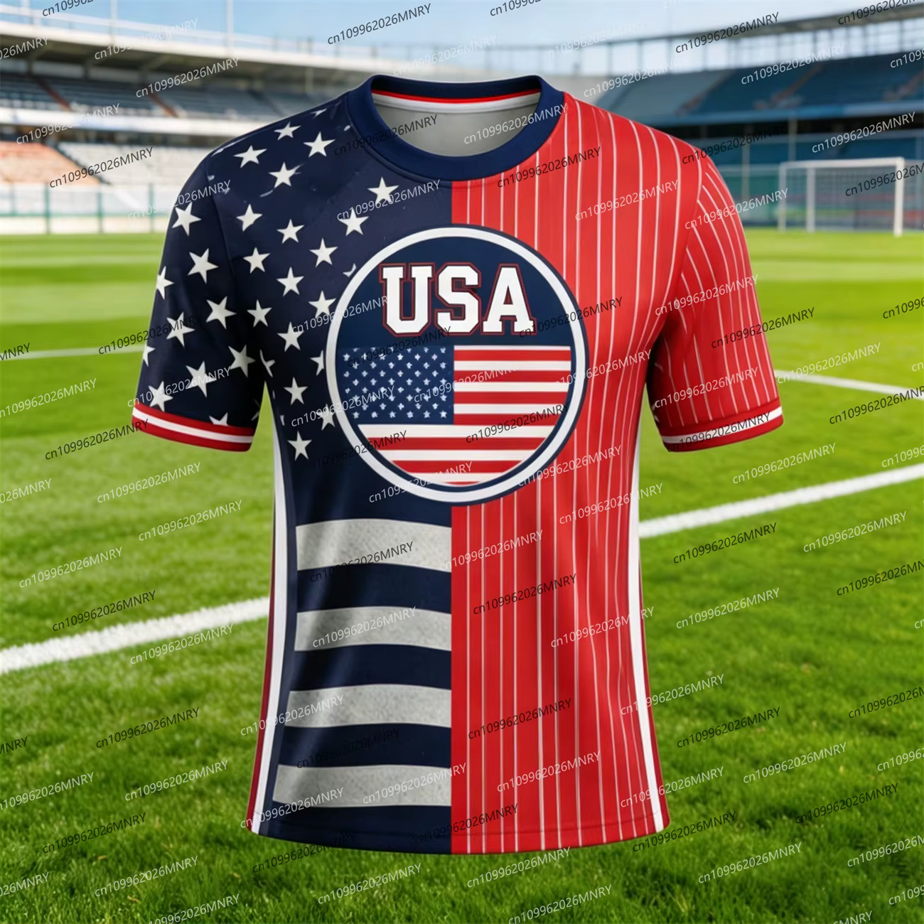 T-shirts avec emblème du drapeau américain 2026