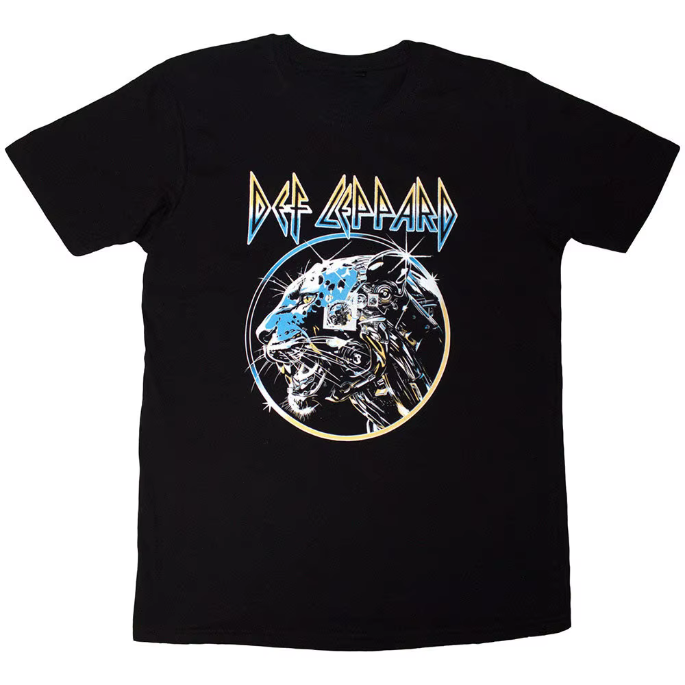 T-Shirt Def Leppard Shatter Band en coton pour hommes et femmes