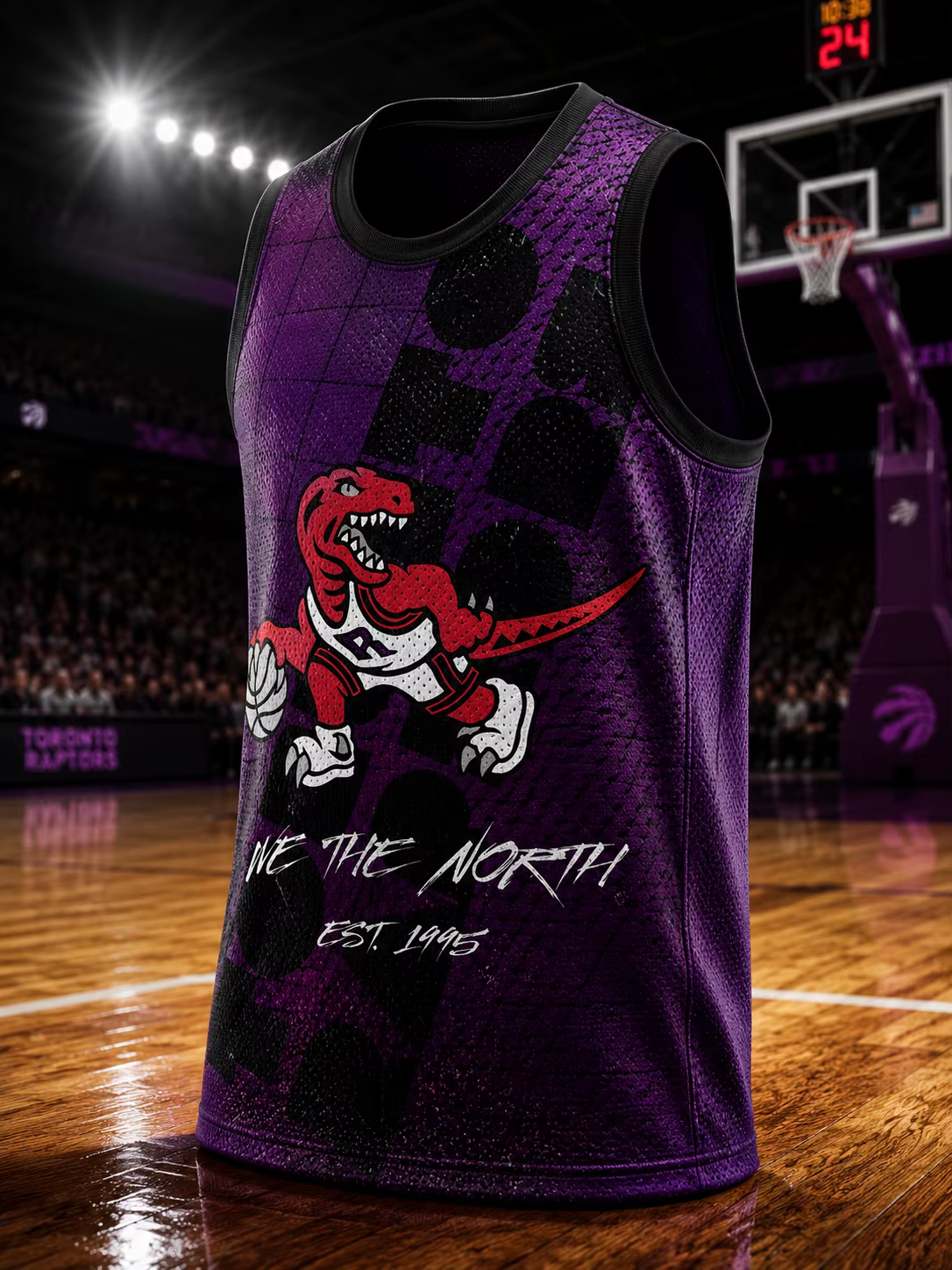 Nouveauté 2026 : T-shirt décontracté unisexe imprimé en 3D « We Are The North » des Raptors de Toronto