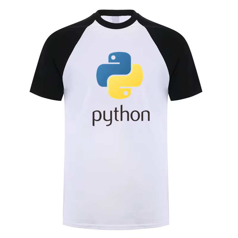 Langue de programmation informatique Python t-shirt hommes coton été à manches courtes programmeur de Code t-shirts