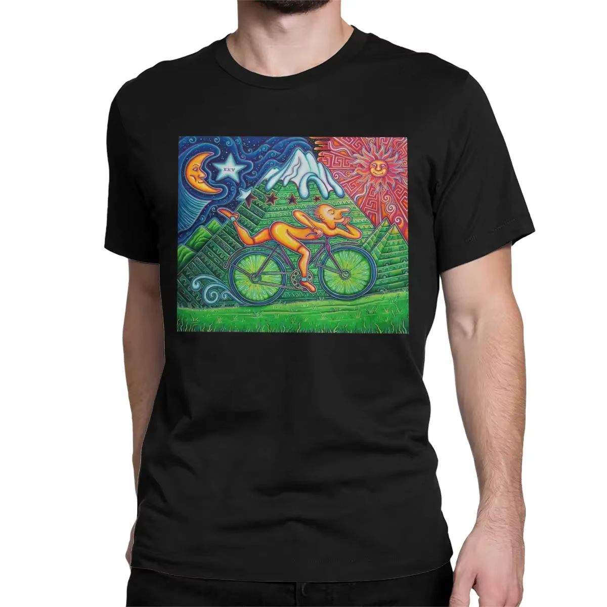 T-shirt à manches courtes et col rond pour hommes et femmes