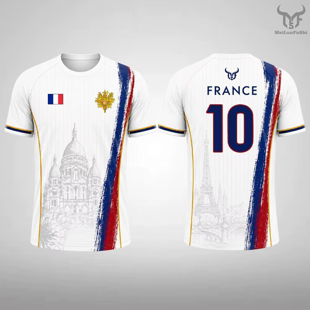 T-shirt imprimé drapeau de la nouvelle France pour hommes