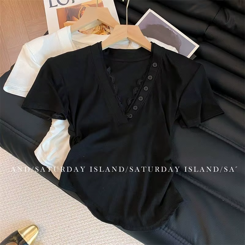 T-shirt d'été à manches courtes pour femmes