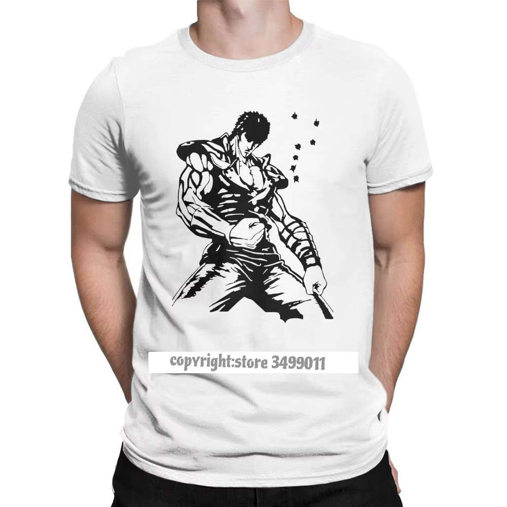 Kenshiro Hokuto No Ken t-shirt hommes poing de l'étoile du nord mode coton t-shirts chemises Hombre