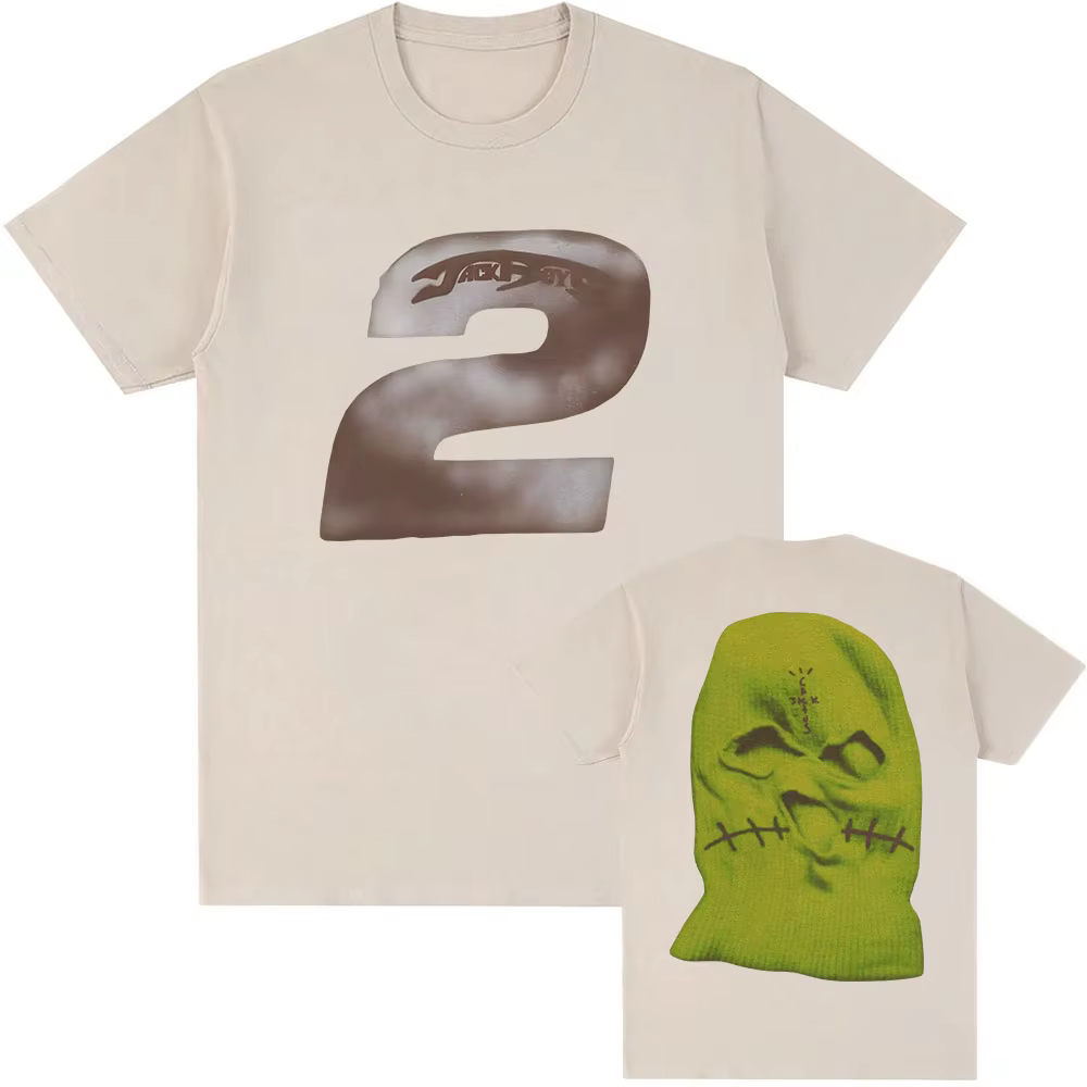 JACKBOYS II t-shirts à manches courtes coton mode T-shirt décontracté col rond Hip Hop Streetwear unisexe Album