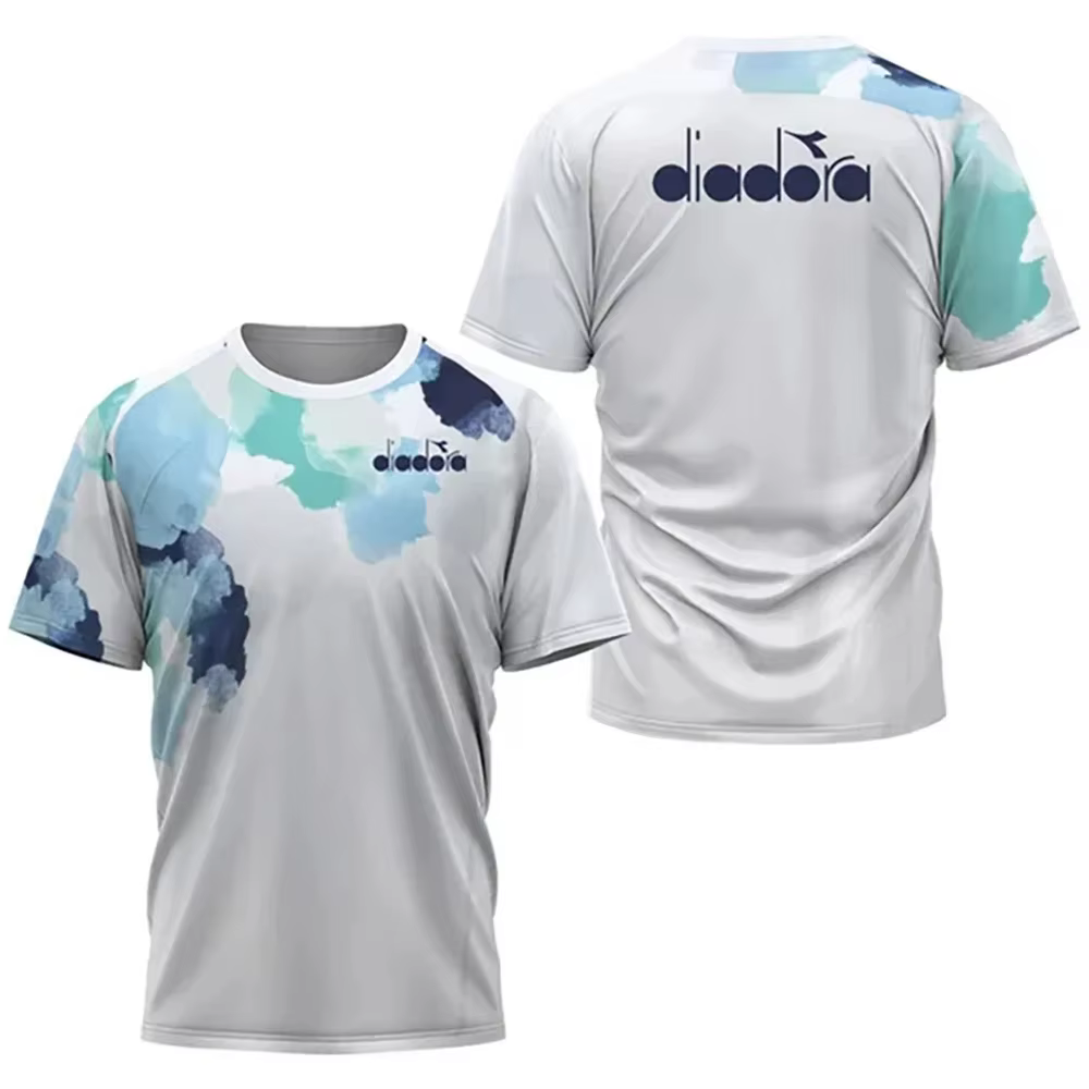 T-shirt à col rond et manches courtes Diadora