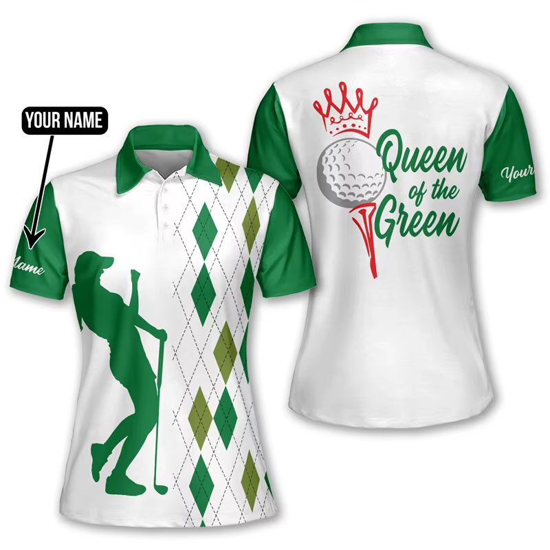 Polos de golf College tête de mort 3D pour hommes et femmes