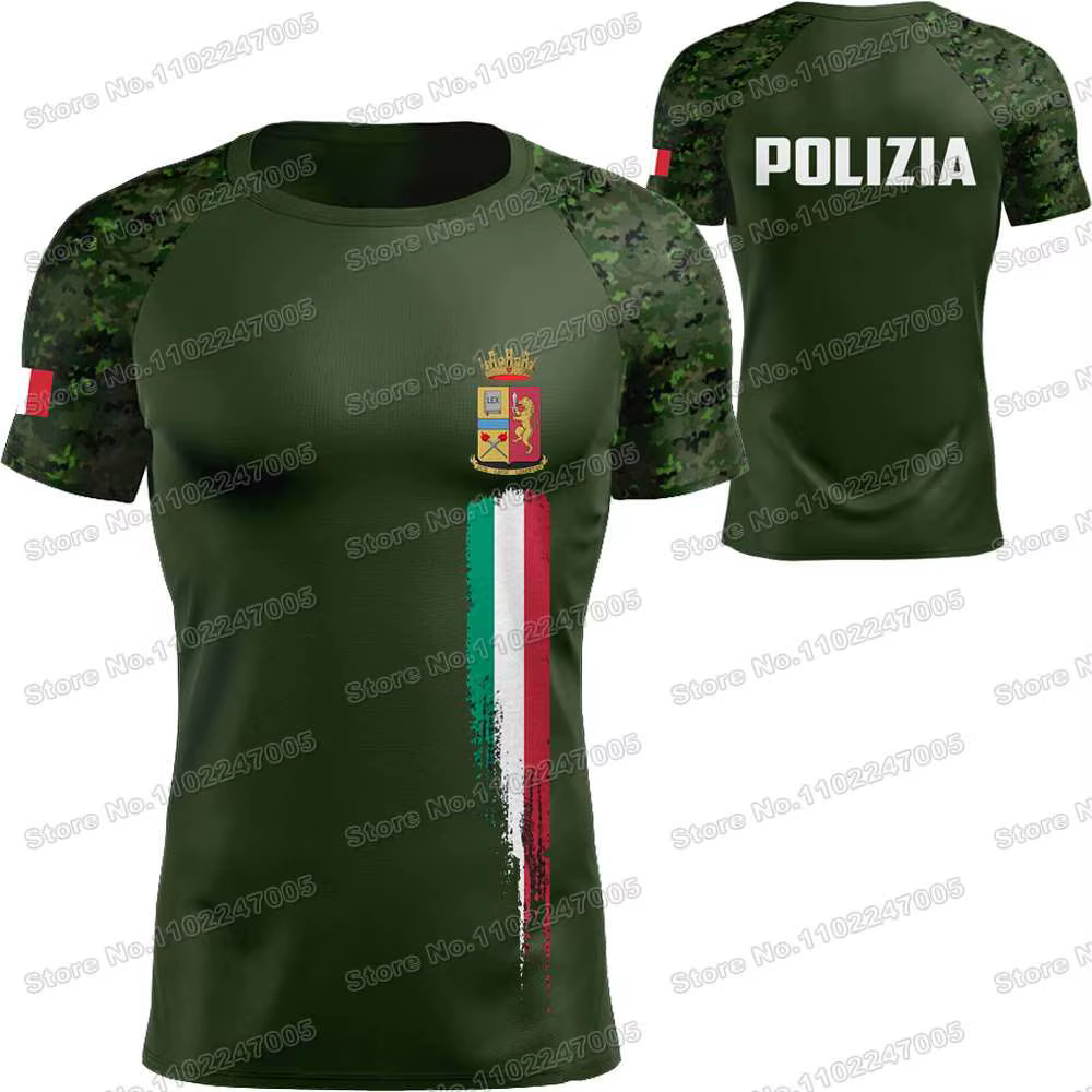 T-shirt de la Police italienne nouveau 2025