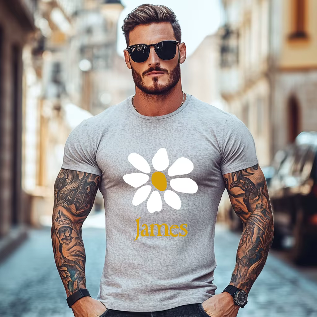 James-T-shirt à manches courtes et col rond pour hommes