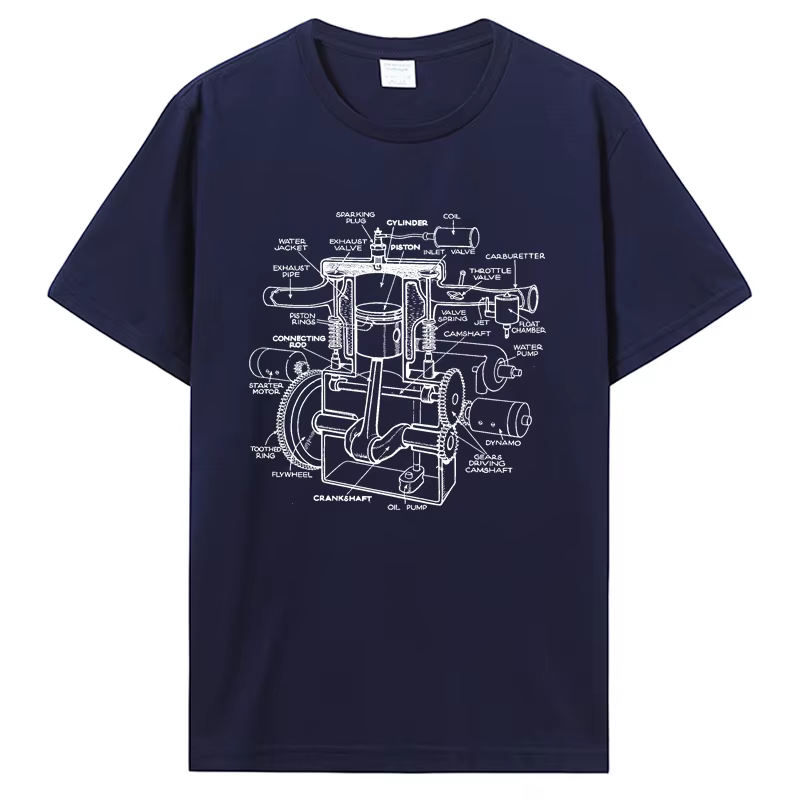 T-shirt graphique Carguy pour hommes