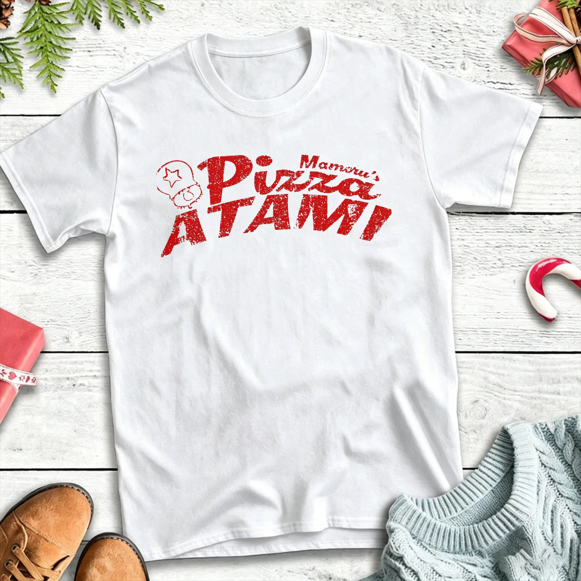 Pizza Atami Death Stranding T-shirts en pur coton Hip Hop pour hommes, vêtements d'été Y2K amusants et décontractés à manches courtes