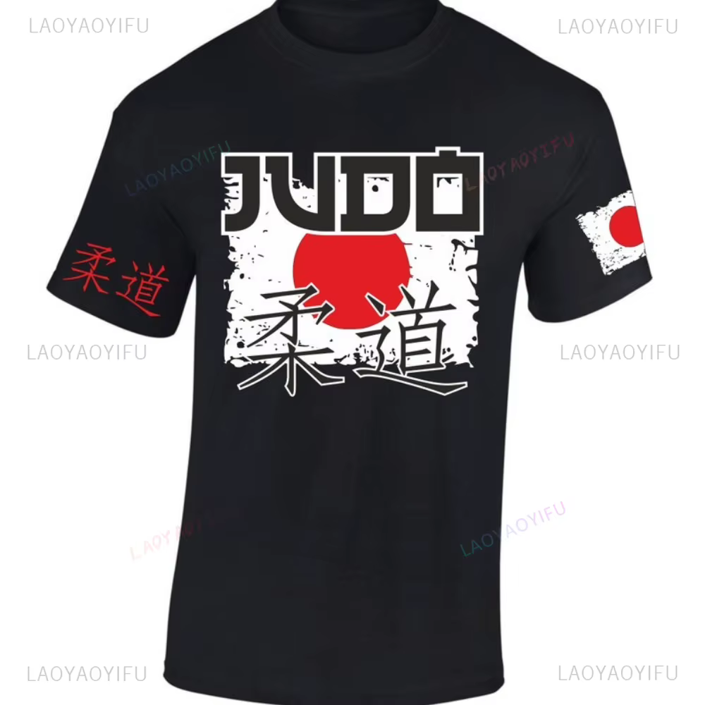 Judo T-SHIRT japon MMA Arts martiaux mixtes gymnase femme homme été coton imprimé