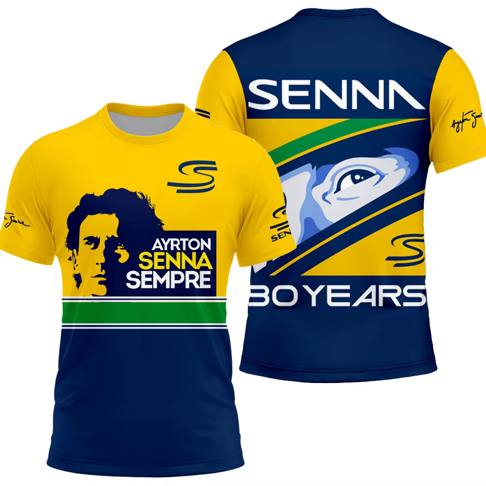 Ayrton Senna 12 passionné de chauffeur Fans de sport automobile hommes T-shirt été court femmes t-shirts 2025 nouveaux enfants vêtements hauts