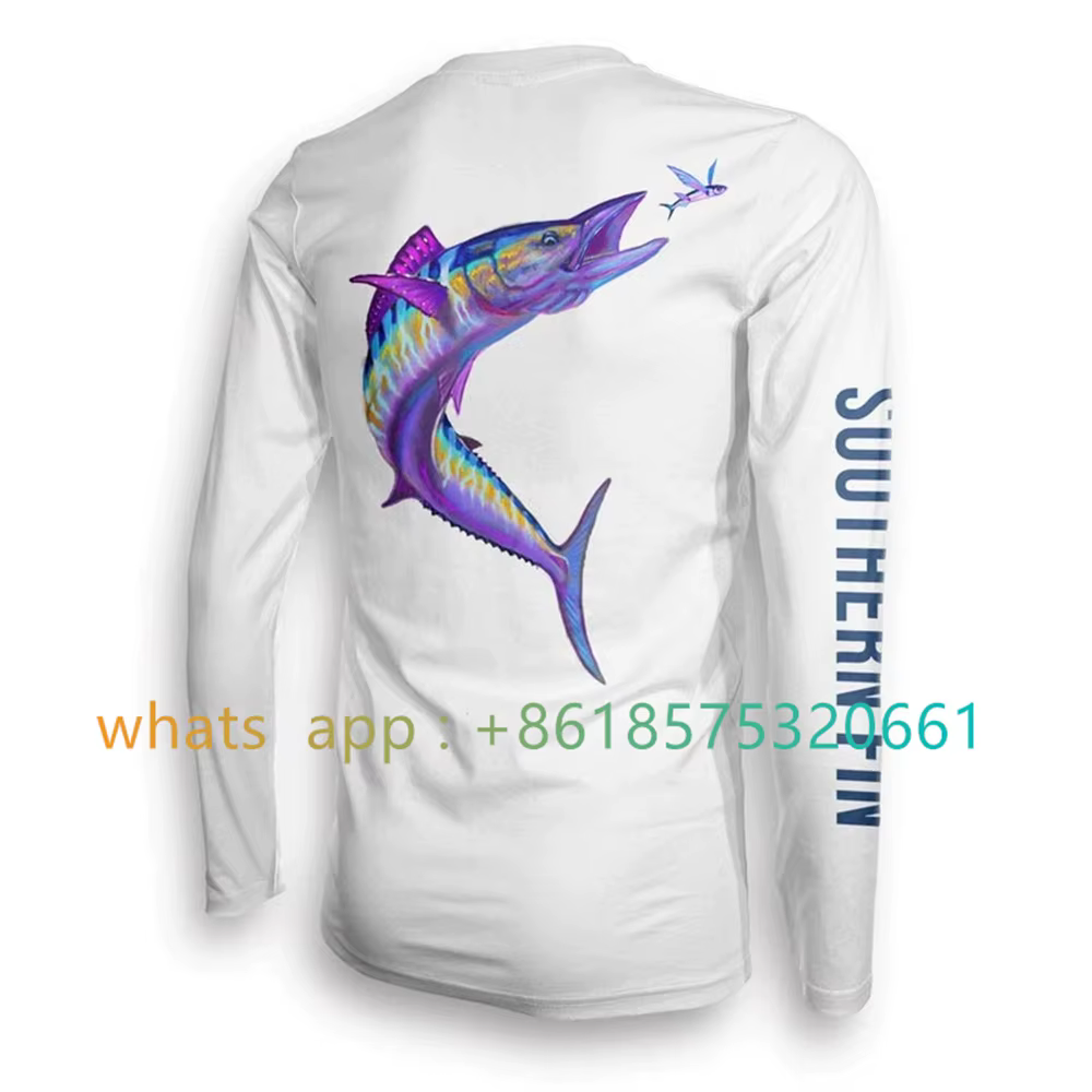 Southern Fin Apparel T-shirt de pêche à manches longues pour hommes et femmes