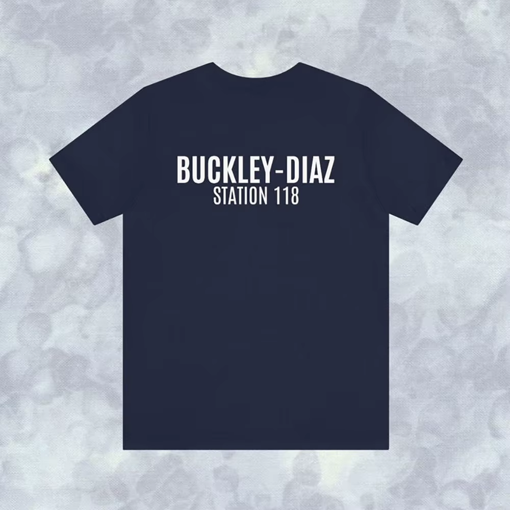 9-1-1 TV Show LAFD T-Shirt Evan Buckley Eddie Diaz Bobby Nash Hen Wilson Chimney Han Shirts Firefighter Tv