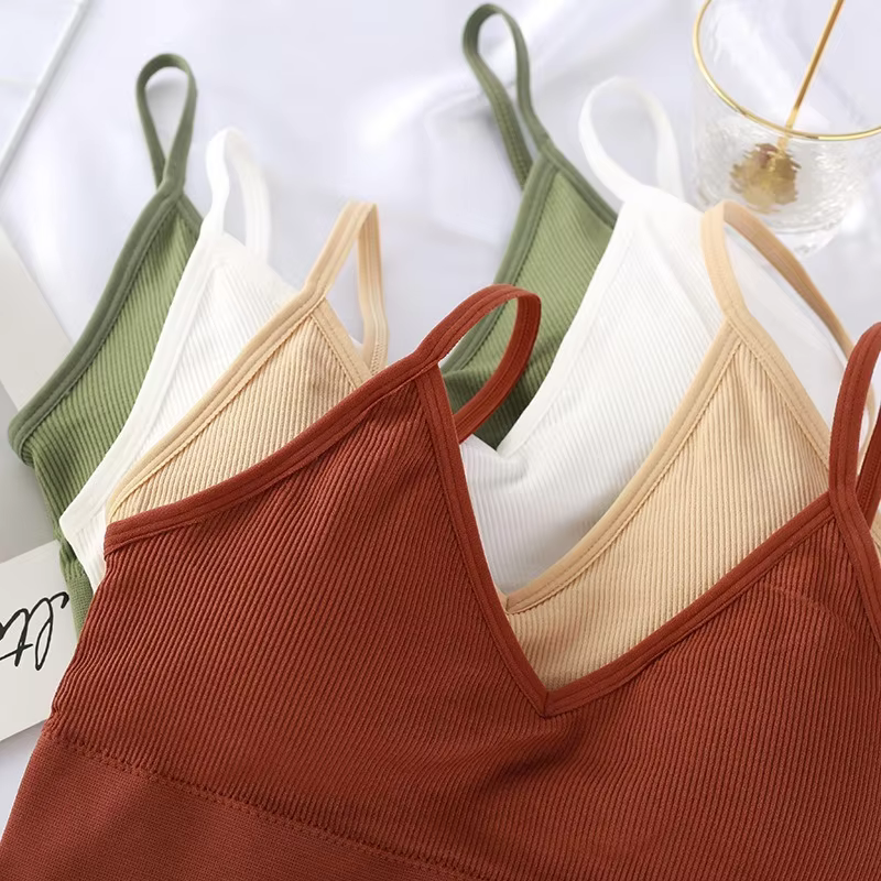 Haut court sans couture pour femmes