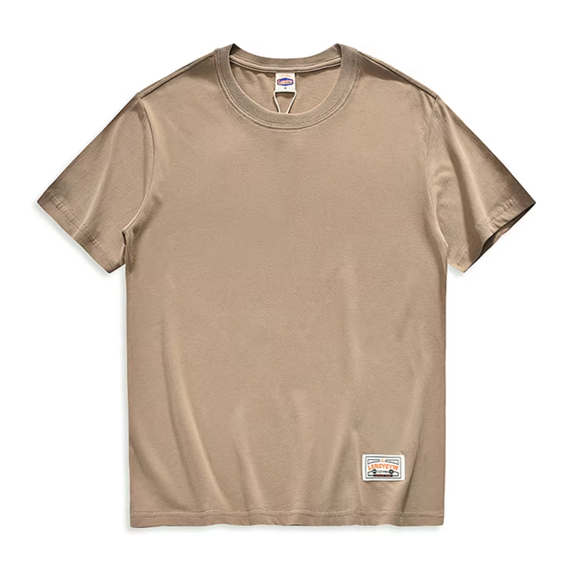 T-shirt en coton à col rond pour hommes
