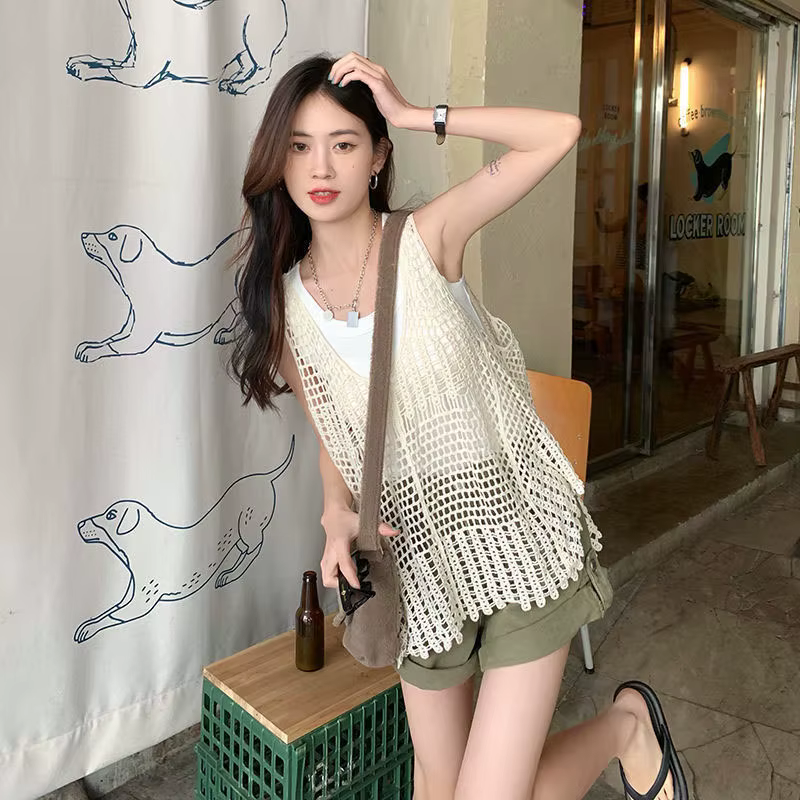 Haut en Crochet Précieux pour Femme