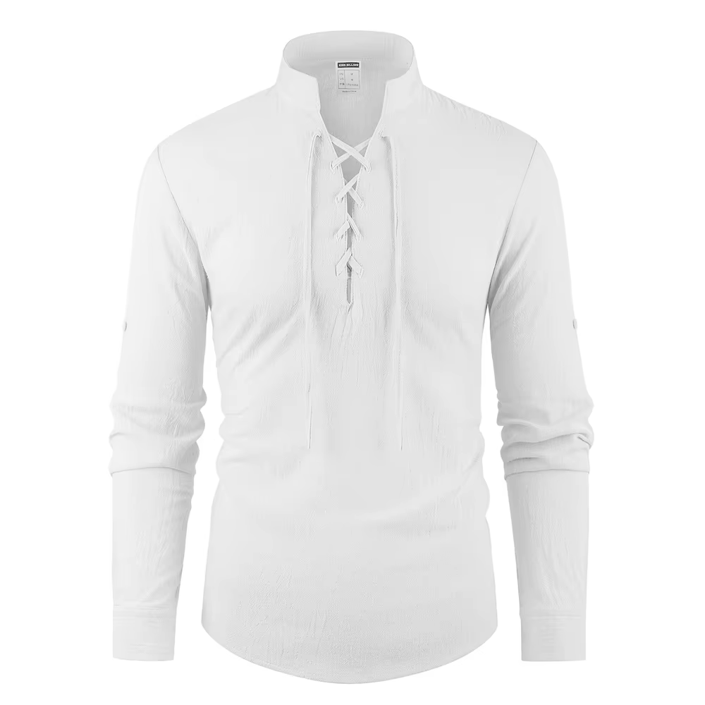 T-shirt Vintage à col en v pour hommes
