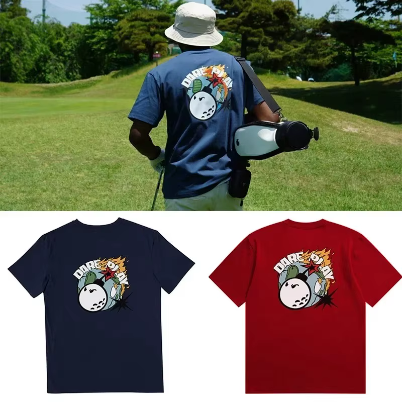 T-shirt de golf - Été - 100% coton pur - Nouveau design