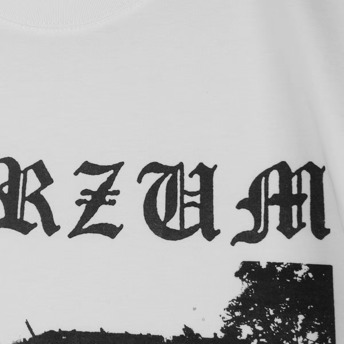 Burzum T-Shirt noir métal 90S Darkthrone Bathory Varg Vikernes hommes manches courtes coton été