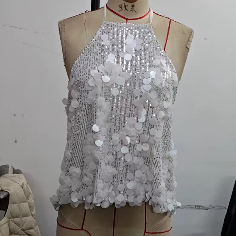 Haut à sequins pour femme