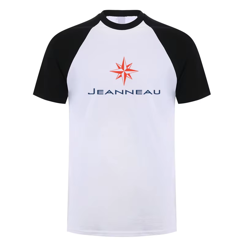 Jeanneau t-shirt été hommes coton à manches courtes T-shirts