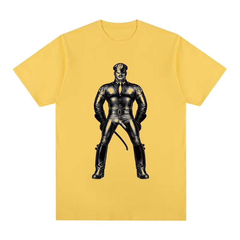 TOM OF FINLAND-T-shirt vintage en coton pour hommes et femmes