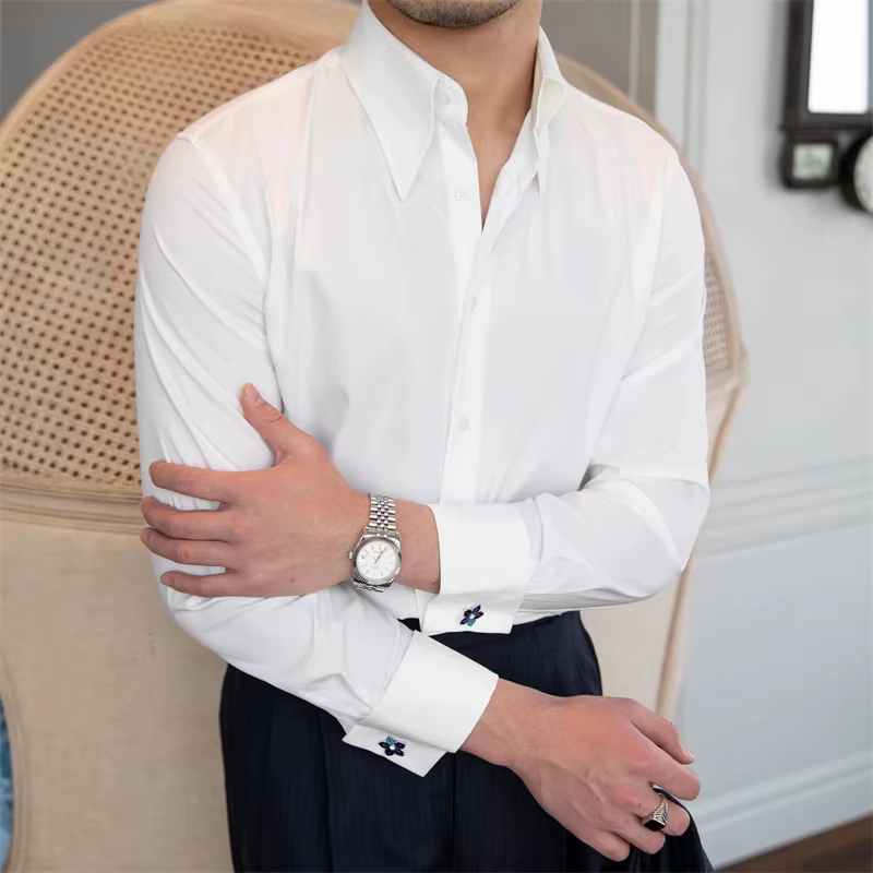 Chemise à manches longues pour hommes