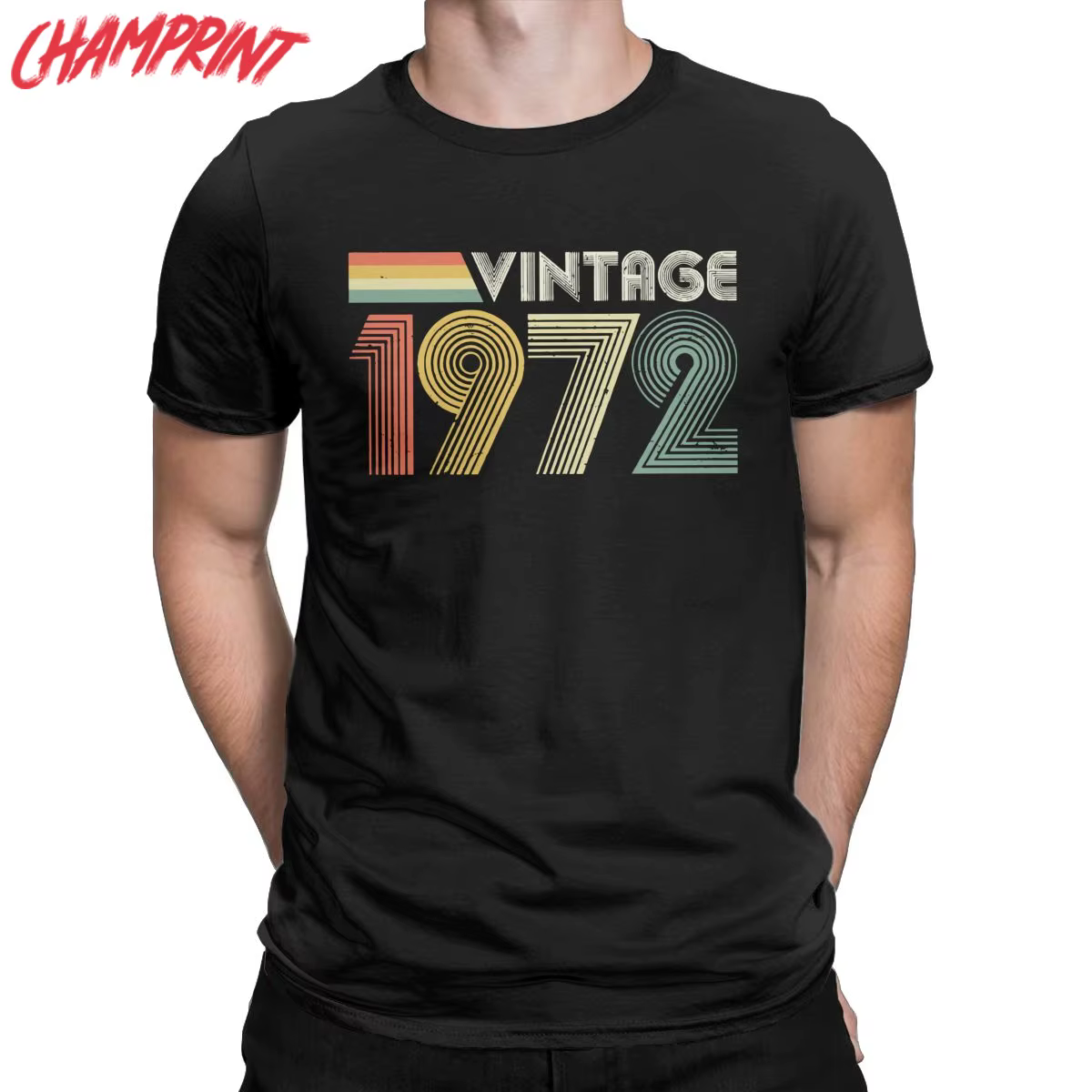 T-Shirt Vintage en pur coton pour hommes