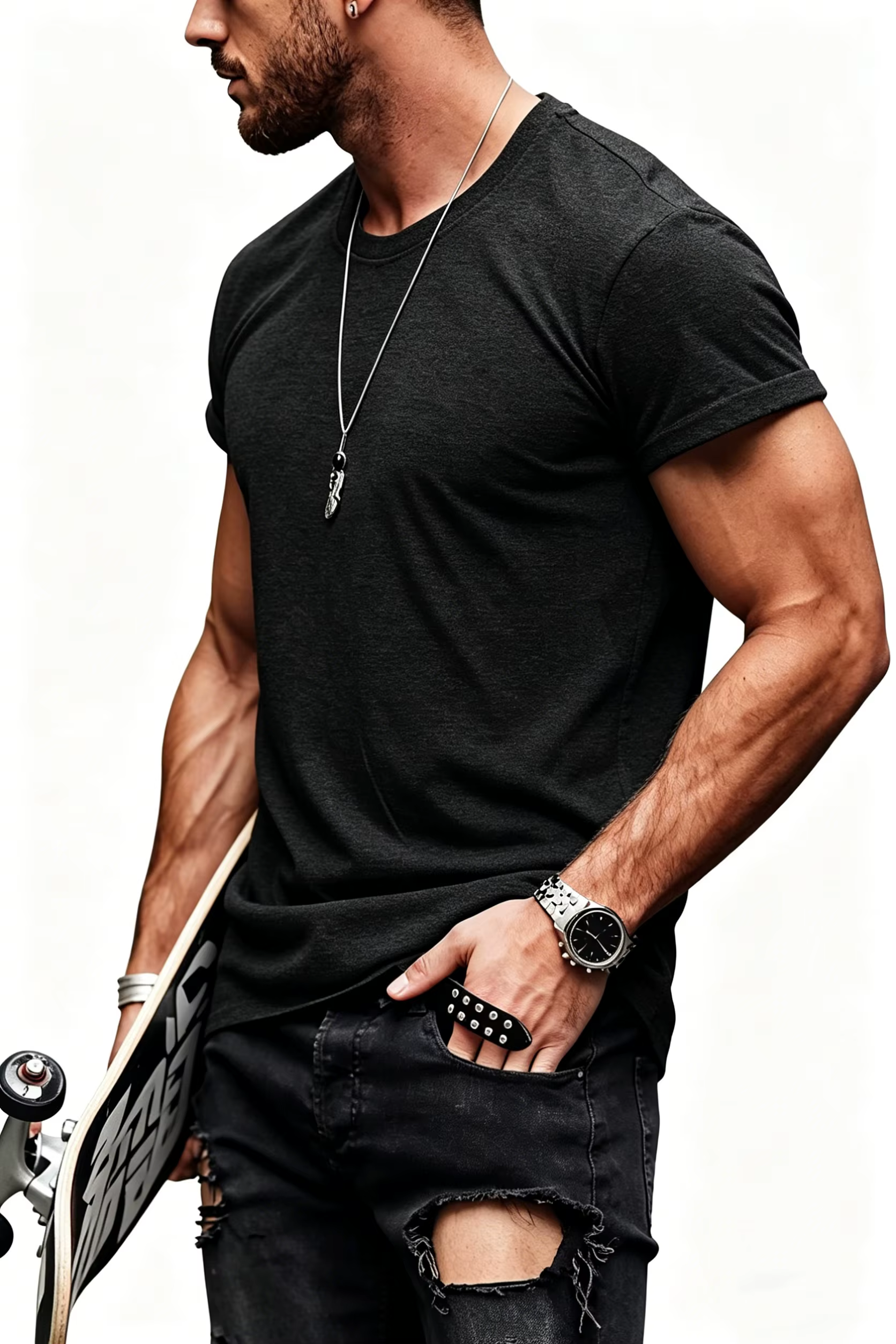 T-shirt de sport et de fitness pour homme